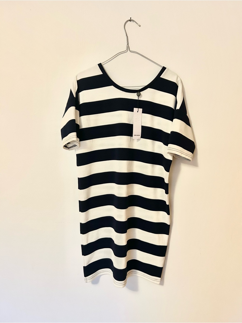 NWT Vero Moda Striped Short Sleeve Dress L